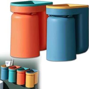 Alternative view of 2 -IN-1 WALL MOUNTED TOOTHBRUSH HOLDER & CUPS