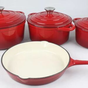 Alternative view of 7-Piece Original Cast Iron Cookware Pot Set