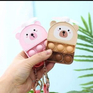 MINI DECOMPRESSION FAN WITH KEYCHAIN/KEYHOLDER