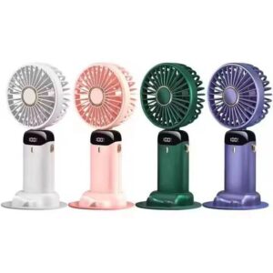 RECHARGABLE LED DIGITAL DISPLAY HANDFAN