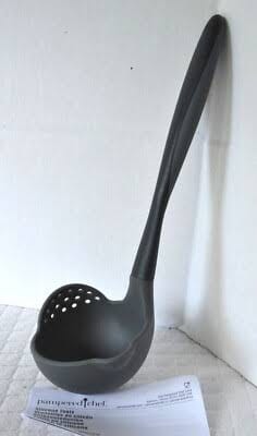 SILICONE STRAINING LADLE(PAMPERED SHELF)