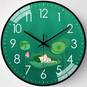 WALL CLOCK- GREEN FACE
