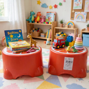 KID'S STOOL-ORANGE
