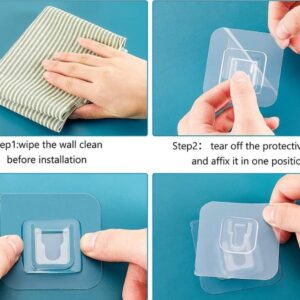 DOUBLE- SIDED 2PCS WALL HOOK