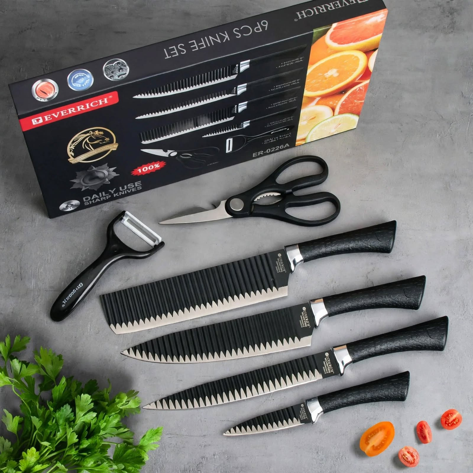 6 PCS FORGING FAMILY KNIFE SET - Image 4