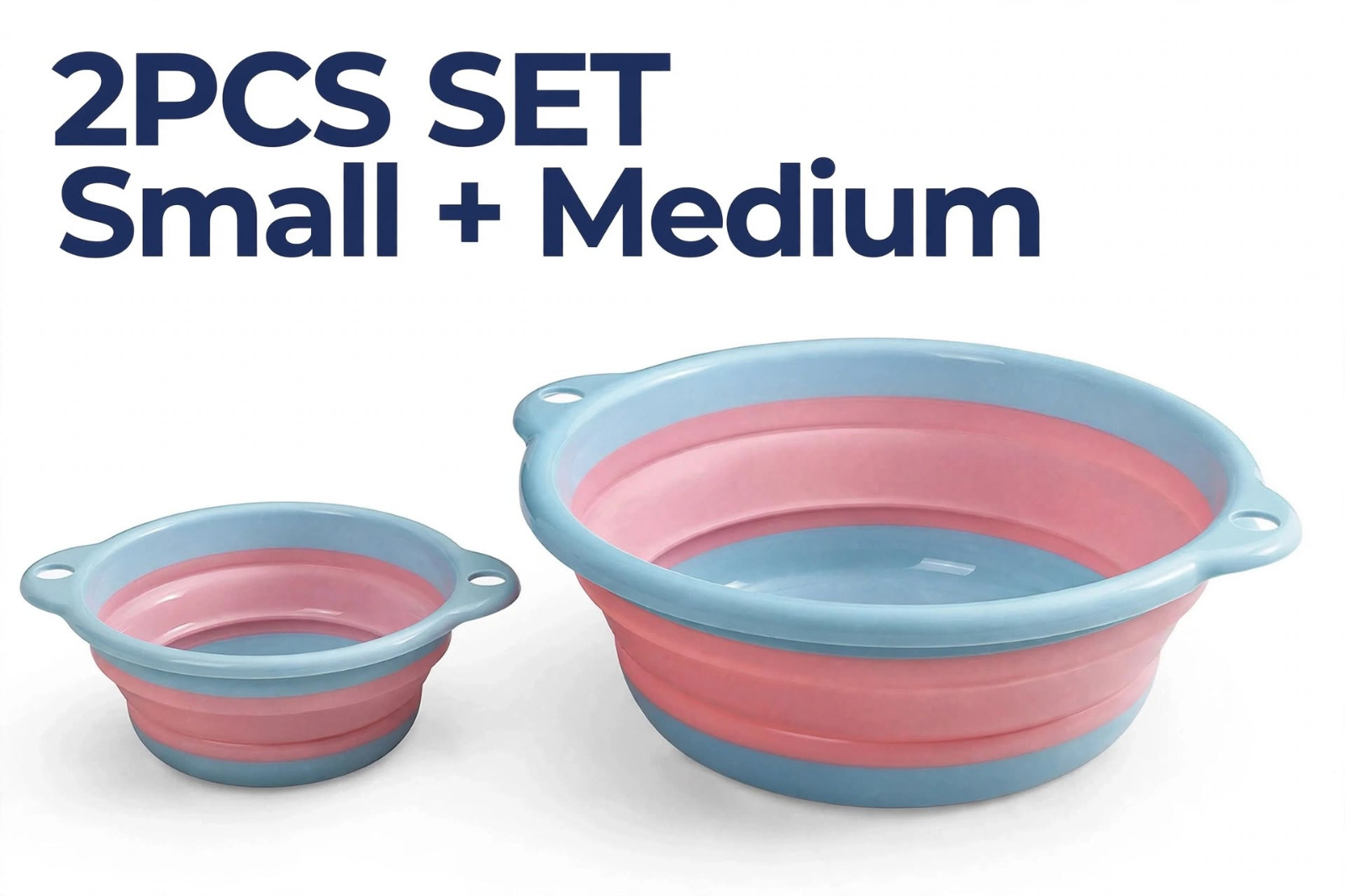 SILICON COLLAPSIBLE WASH BASIN/BOWL-MEDIUM - Image 2