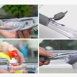 Alternative view of 2IN1 LONG HANDLE REFILLABLE LIQUID CLEANSING SOAP DISPENSER