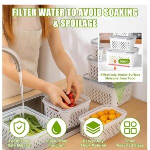 Alternative view of 3IN1 FRIGDE PRESERVATION BASKET SET