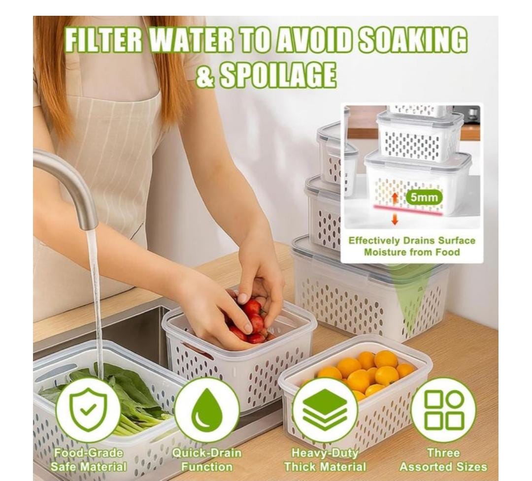 3IN1 FRIGDE PRESERVATION BASKET SET - Image 2