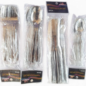SILVER SPIRAL TABLE FORK - scolopy - pack of 6