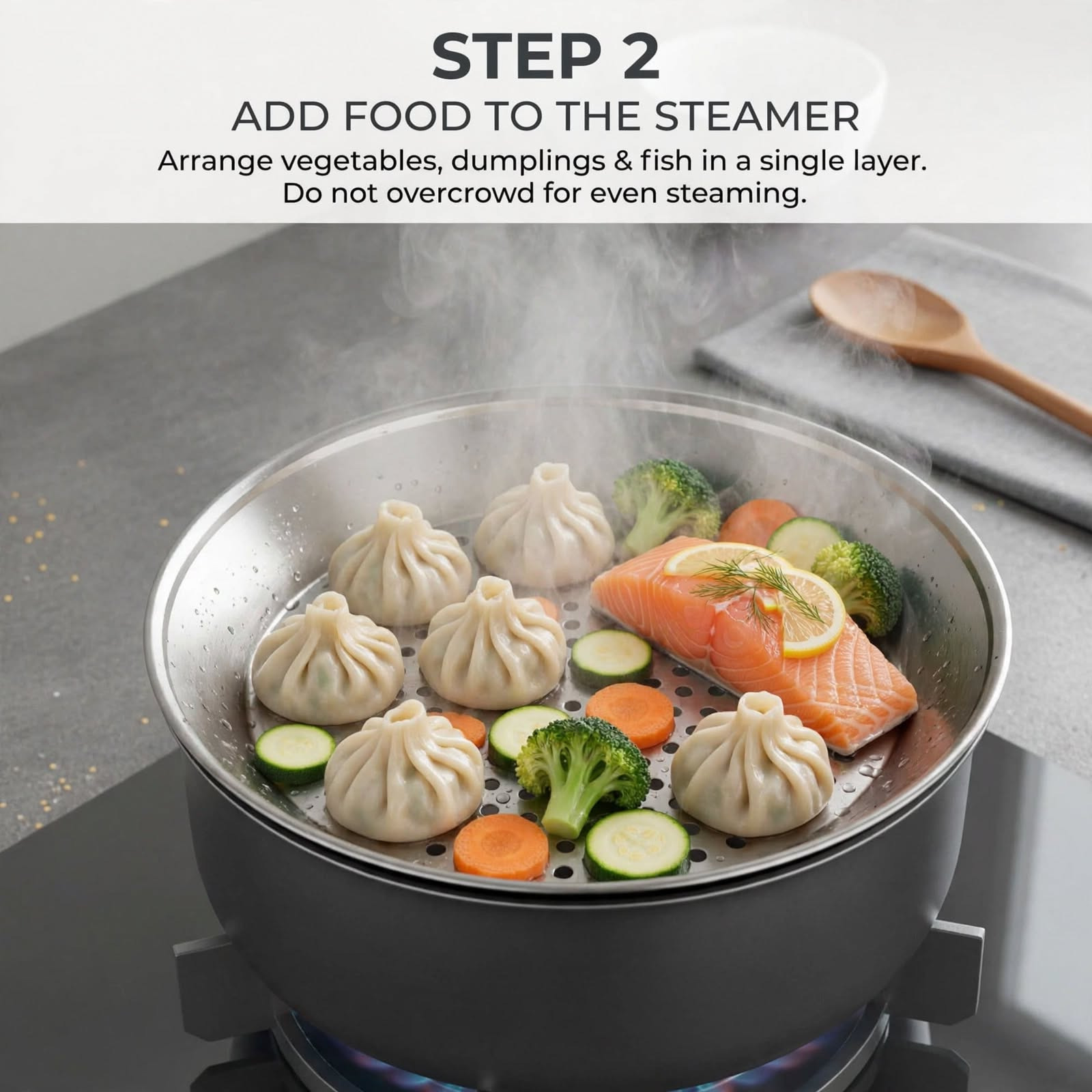 STAINLESS STEEL STEAMER - Image 3