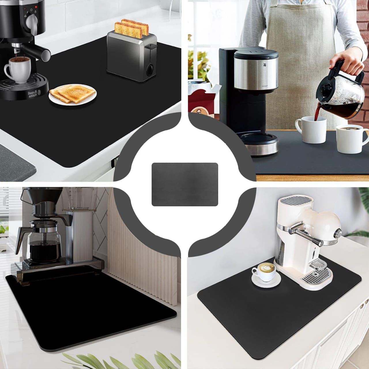 PLATE DRYING MAT/KITCHEN DRAIN MAT - FOR DISH - Image 5