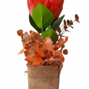 Alternative view of FLOWER IN A NET VASE