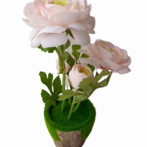 Alternative view of FLOWER IN A WOODEN POT(Long/Double Rose)