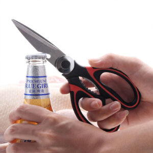KITCHEN SCISSORS(BLACK,BLACK&RED)