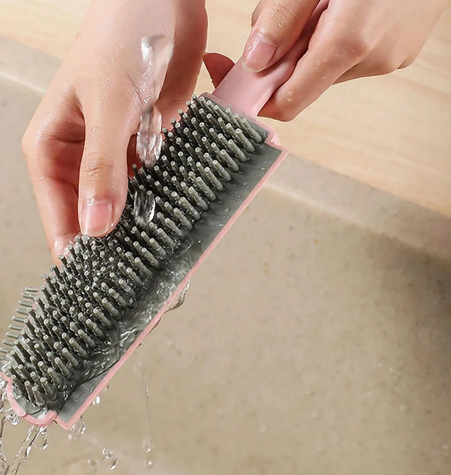 MULTIFUNCTIONAL KITCHEN BRUSH - PINK - Image 3