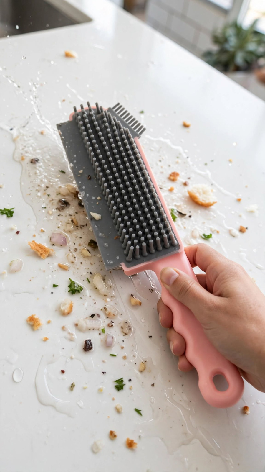 MULTIFUNCTIONAL KITCHEN BRUSH - PINK - Image 4