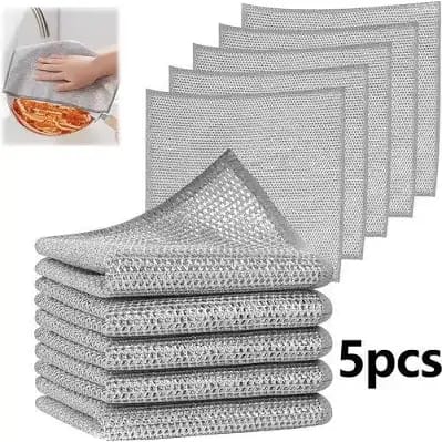 MULTIFUNCTIONAL SPONGE/METAL WIRE DISH TOWEL(PACK OF 5) - Image 10