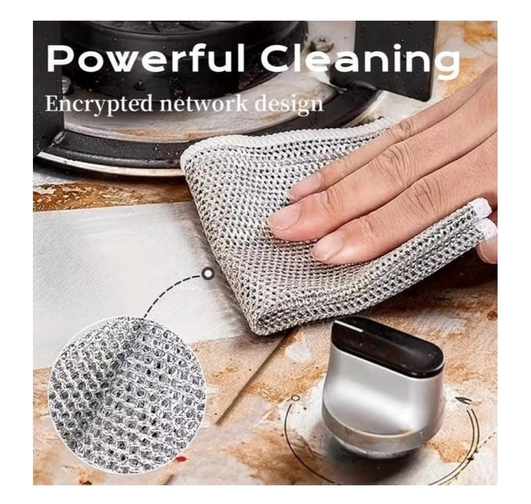 MULTIFUNCTIONAL SPONGE/METAL WIRE DISH TOWEL(PACK OF 5) - Image 7