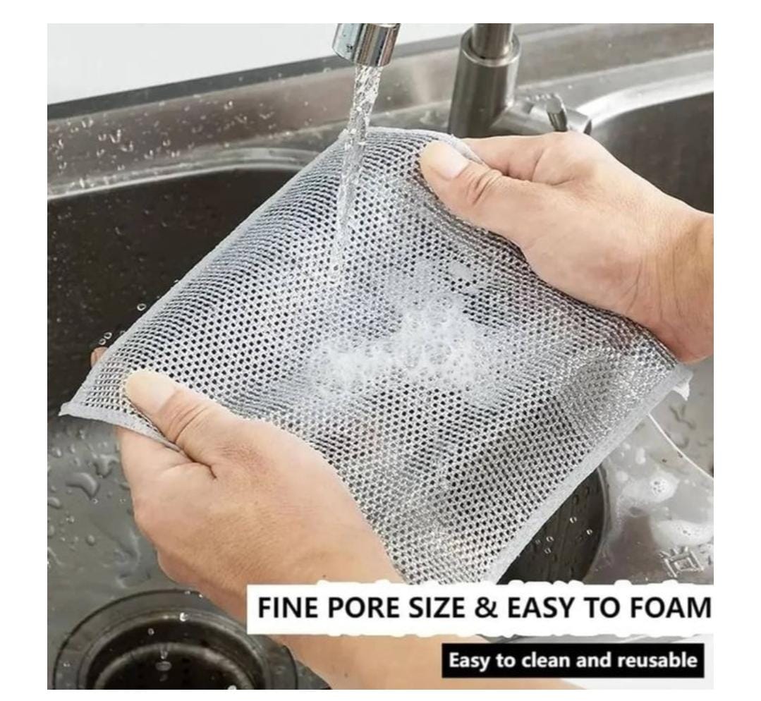 MULTIFUNCTIONAL SPONGE/METAL WIRE DISH TOWEL(PACK OF 5) - Image 9