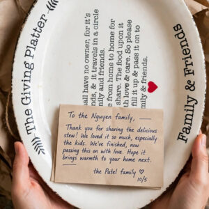 Alternative view of THE GIVING PLATTER PLATE
